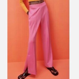 ZARA High Waist Cargo Pants w side Slits, M, NWT